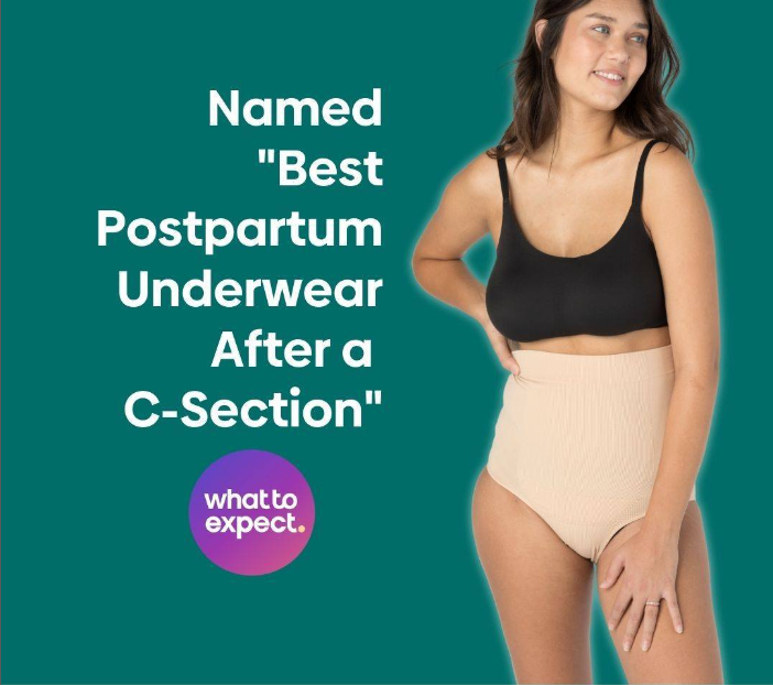 UpSpring C-Panty C-Section Recovery Underwear with Silicone Panel for  Incision Care